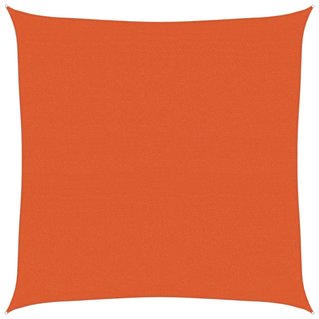 vidaXL Plachta proti slunci 160 g/m² čtverec oranžová 4 x 4 m HDPE
