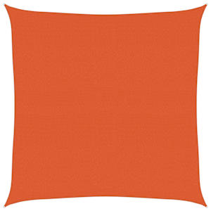 Plachta proti slunci 160 g/m² čtverec oranžová 7 x 7 m HDPE - obrázek 2
