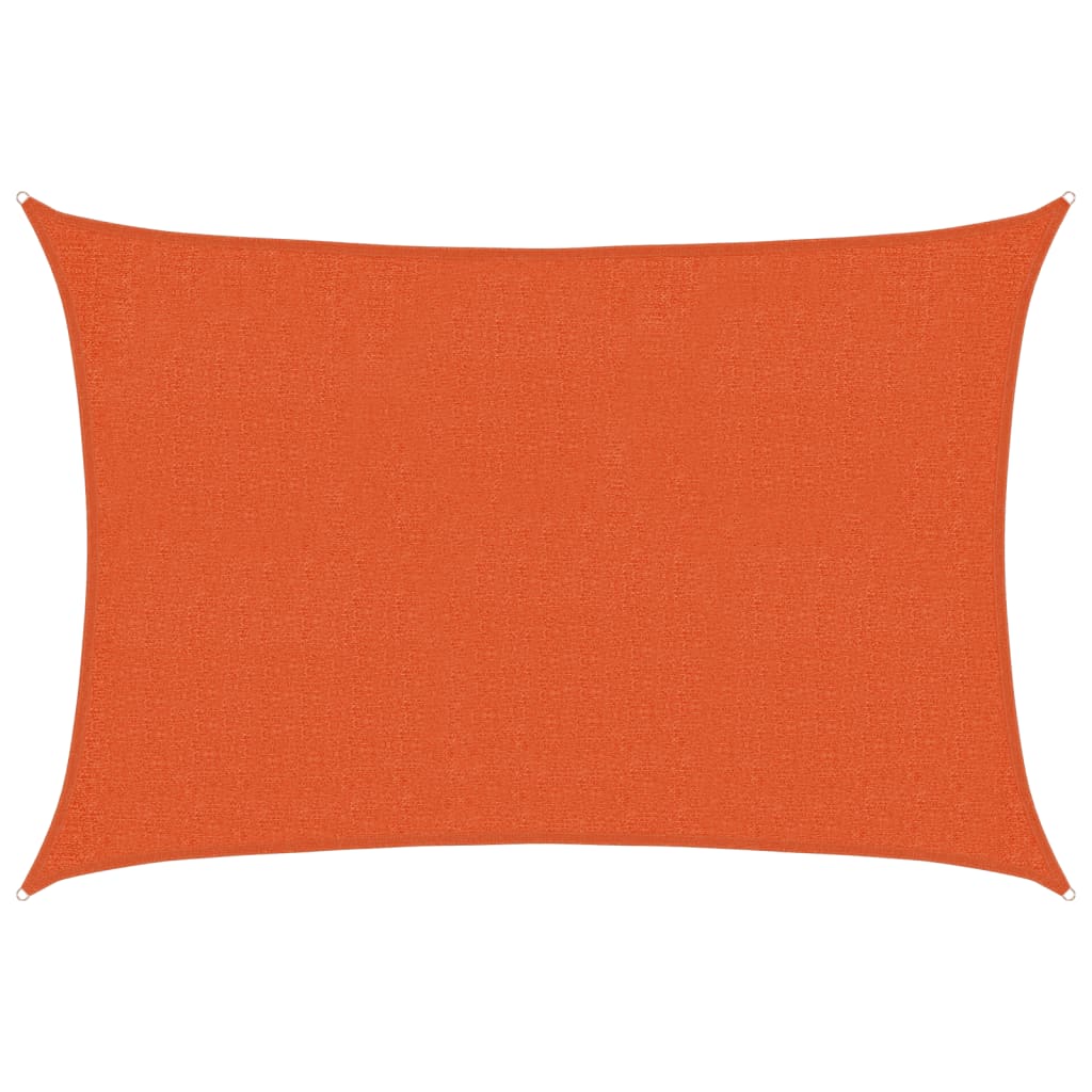 vidaXL Stínící plachta 160 g/m² oranžová 2 x 2,5 m HDPE