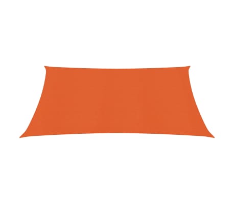 vidaXL Pânză parasolar, portocaliu, 2x2,5 m, HDPE, 160 g/m²