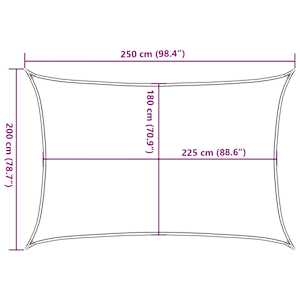 Stínící plachta 160 g/m² oranžová 2 x 2,5 m HDPE - obrázek 10