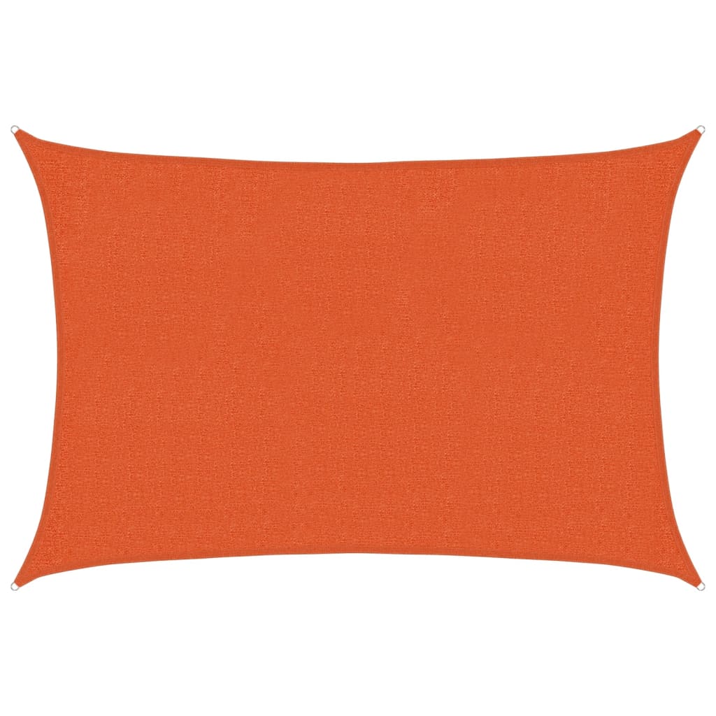 vidaXL Stínící plachta 160 g/m² oranžová 2 x 3 m HDPE
