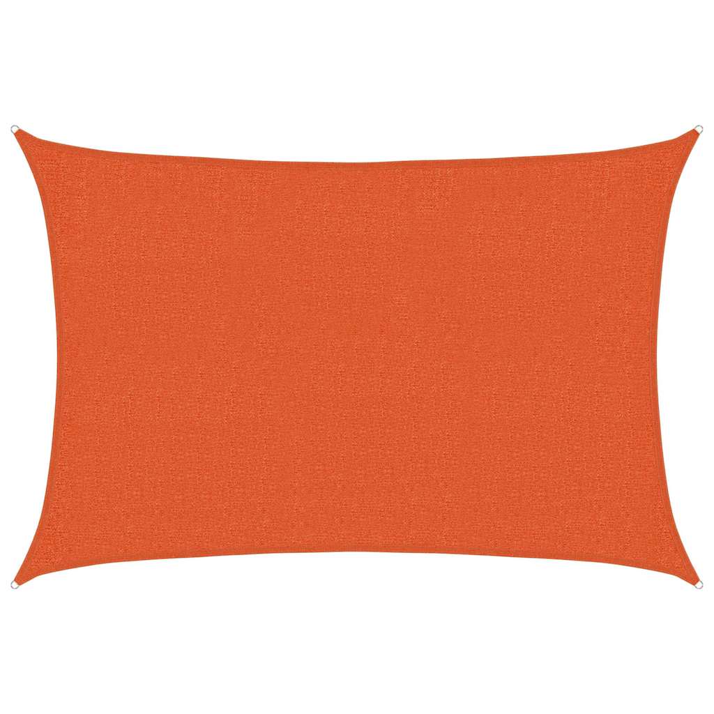 vidaXL Stínící plachta 160 g/m² oranžová 2 x 3 m HDPE