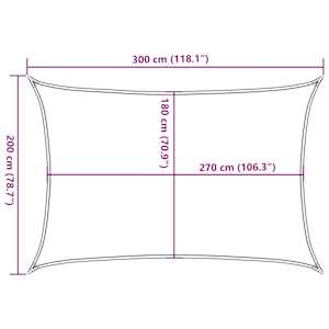 Stínící plachta 160 g/m² oranžová 2 x 3 m HDPE - obrázek 10