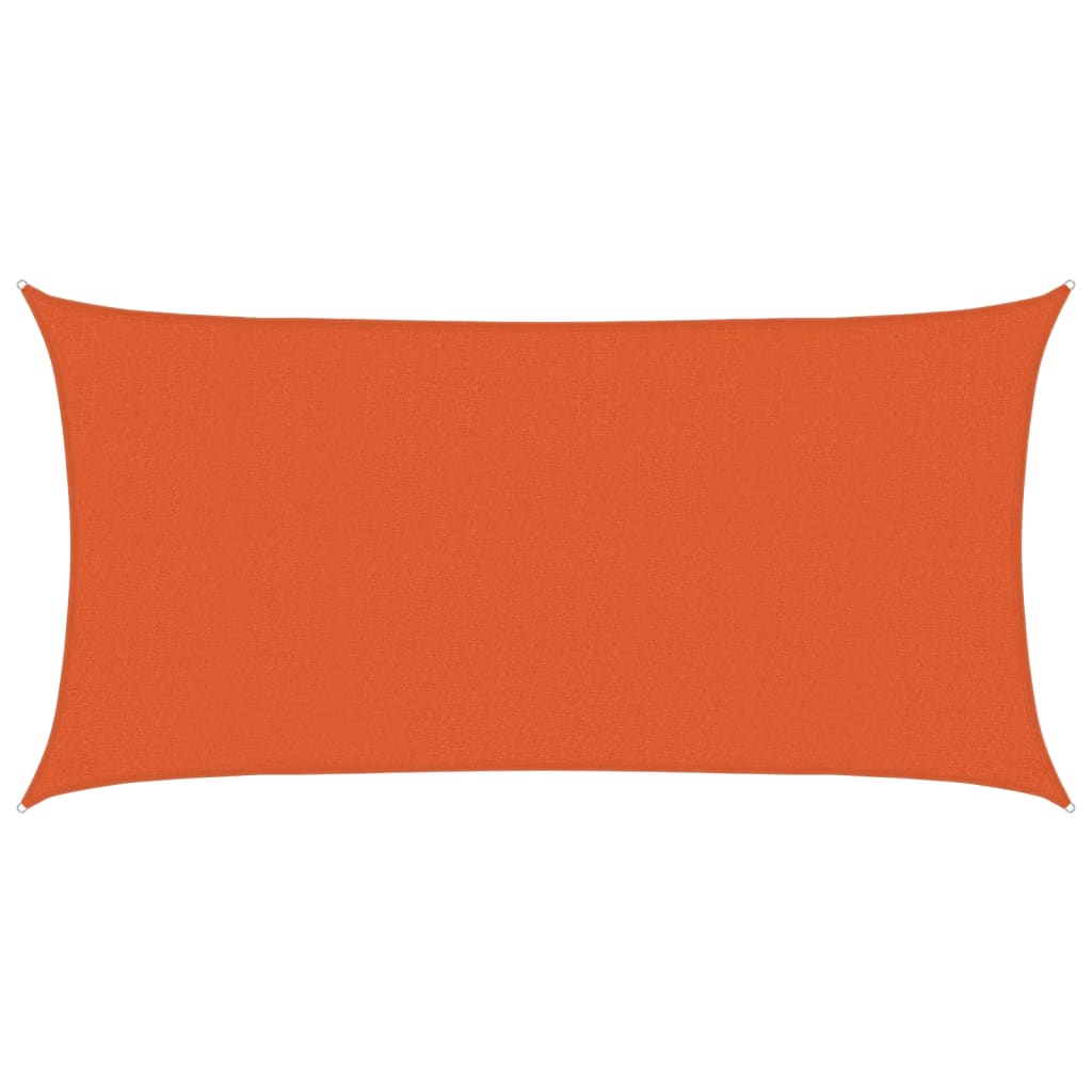 vidaXL Stínící plachta 160 g/m² oranžová 2 x 3,5 m HDPE