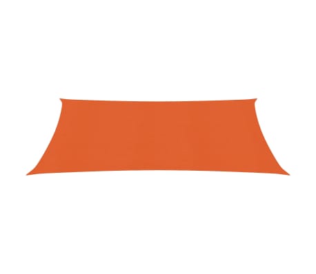 vidaXL Voile d'ombrage 160 g/m² Orange 2x3,5 m PEHD