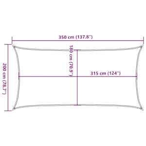 Stínící plachta 160 g/m² oranžová 2 x 3,5 m HDPE - obrázek 10