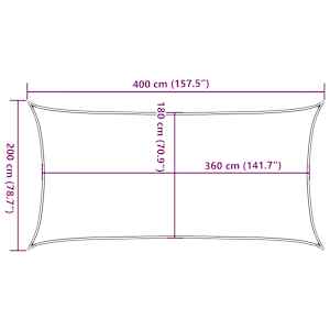 Stínící plachta 160 g/m² oranžová 2 x 4 m HDPE - obrázek 10