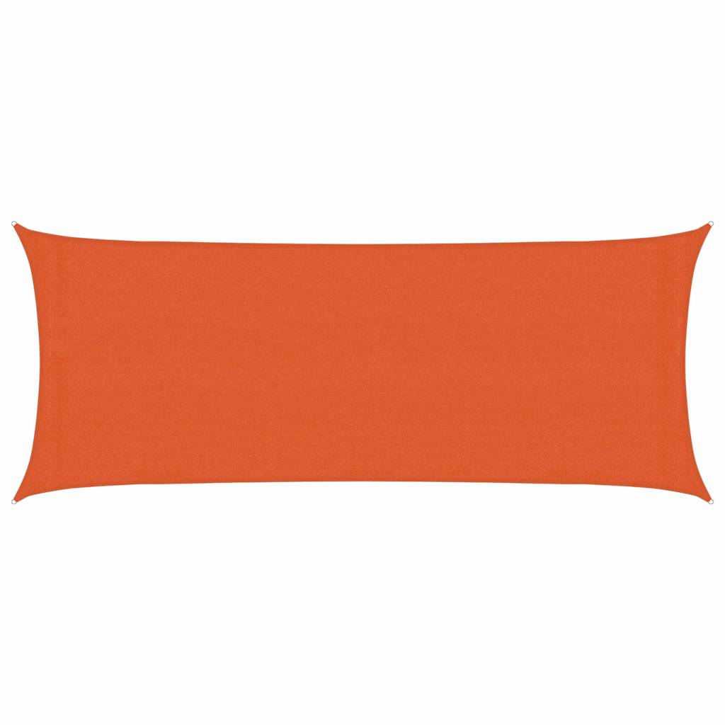 vidaXL Stínící plachta 160 g/m² oranžová 2 x 5 m HDPE