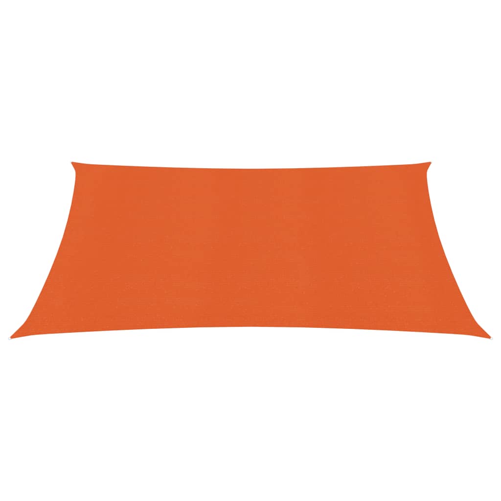 vidaXL Voile d'ombrage 160 g/m² Orange 2,5x3 m PEHD