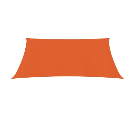 vidaXL Voile d'ombrage 160 g/m² Orange 2,5x3 m PEHD