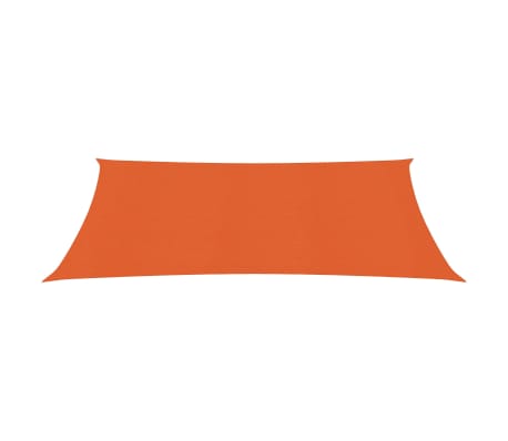 vidaXL Solsegel 160 g/m² orange 2,5x4,5 m HDPE