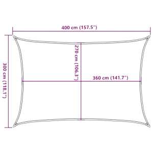 Stínicí plachta 160 g/m² oranžová 3 x 4 m HDPE - obrázek 10