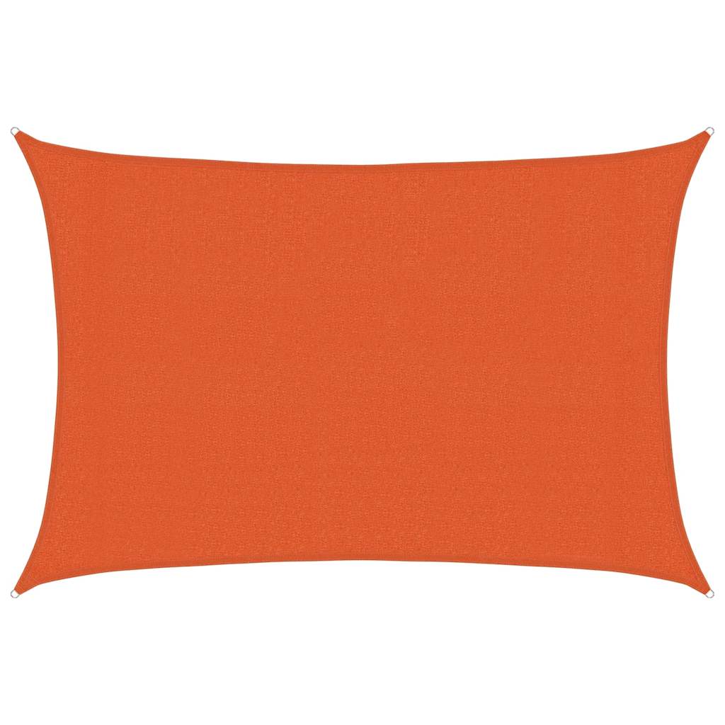 vidaXL Plachta proti slunci 160 g/m² obdélník oranžová 3 x 4,5 m HDPE
