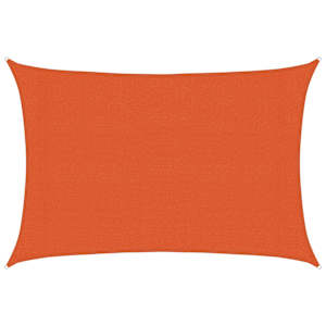Plachta proti slunci 160 g/m² obdélník oranžová 3 x 4,5 m HDPE - obrázek 2