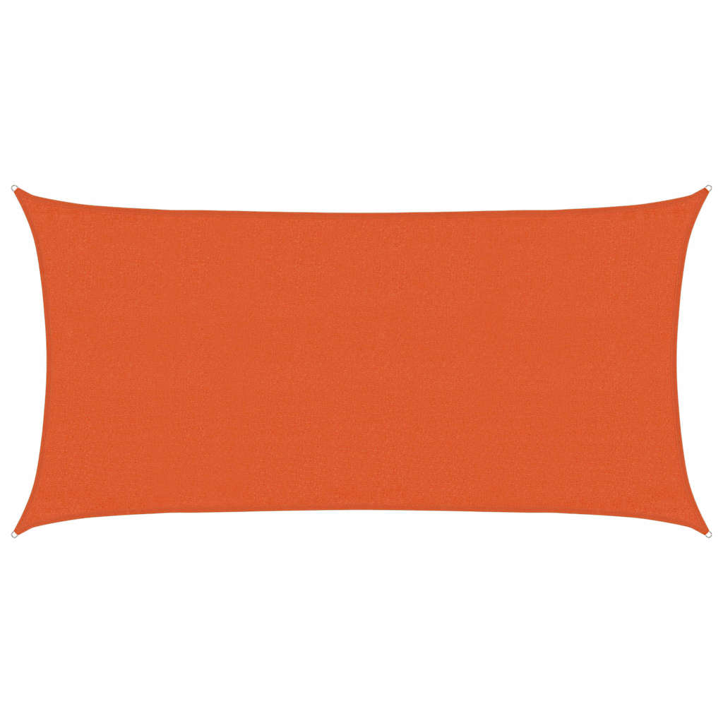 vidaXL Tieniaca plachta 160 g/m² obdĺžniková oranžová 3x6 m HDPE