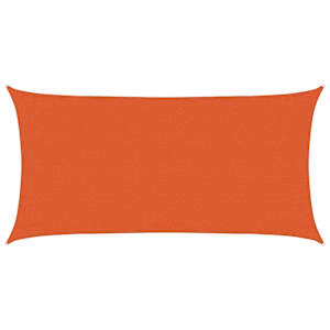 Plachta proti slunci 160 g/m² obdélník oranžová 3 x 6 m HDPE - obrázek 2