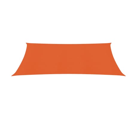 vidaXL Voile d'ombrage 160 g/m² Orange 3,5x4,5 m PEHD