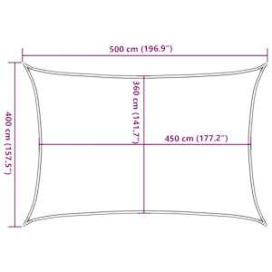 Stínící plachta 160 g/m² oranžová 3,5 x 5 m HDPE - obrázek 10