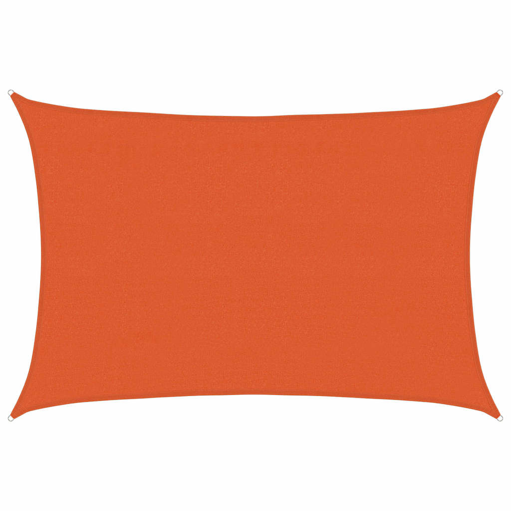 vidaXL Plachta proti slunci 160 g/m² obdélník oranžová 4 x 5 m HDPE