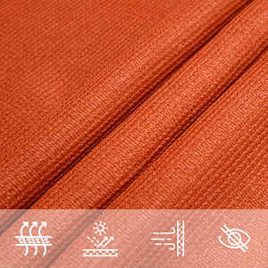 Plachta proti slunci 160 g/m² obdélník oranžová 4 x 5 m HDPE - obrázek 5