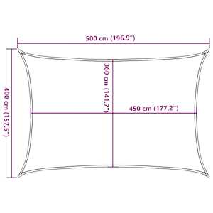 Plachta proti slunci 160 g/m² obdélník oranžová 4 x 5 m HDPE - obrázek 10