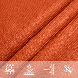 Stínicí plachta 160 g/m² oranžová 4 x 6 m HDPE - obrázek 5
