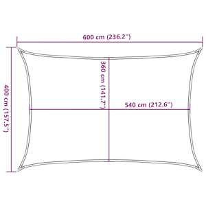 Stínicí plachta 160 g/m² oranžová 4 x 6 m HDPE - obrázek 10
