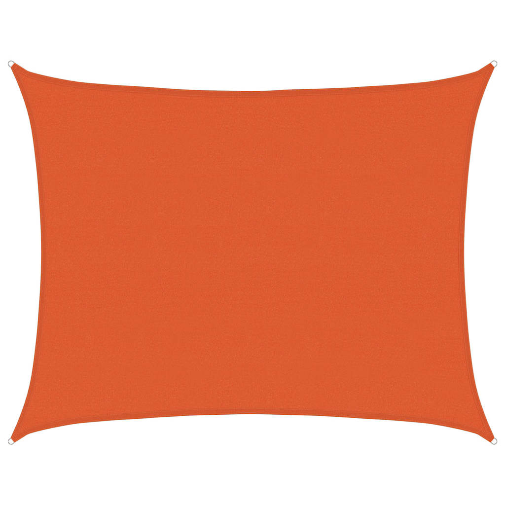 Levně vidaXL Plachta proti slunci 160 g/m² obdélník oranžová 6 x 7 m HDPE