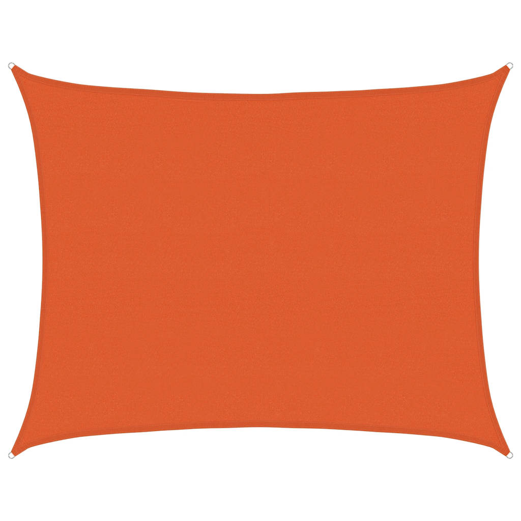 vidaXL Plachta proti slunci 160 g/m² obdélník oranžová 6 x 8 m HDPE