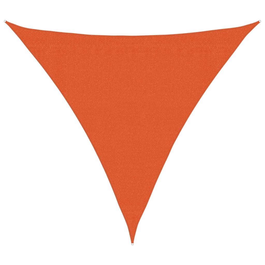 vidaXL Stínící plachta 160 g/m² oranžová 3 x 3 x 3 m HDPE