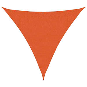 Stínicí plachta 160 g/m² trojúhelník oranžová 3,6x3,6x3,6m HDPE - obrázek 2