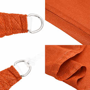 Stínící plachta 160 g/m² oranžová 3 x 3 x 4,2 m HDPE - obrázek 7