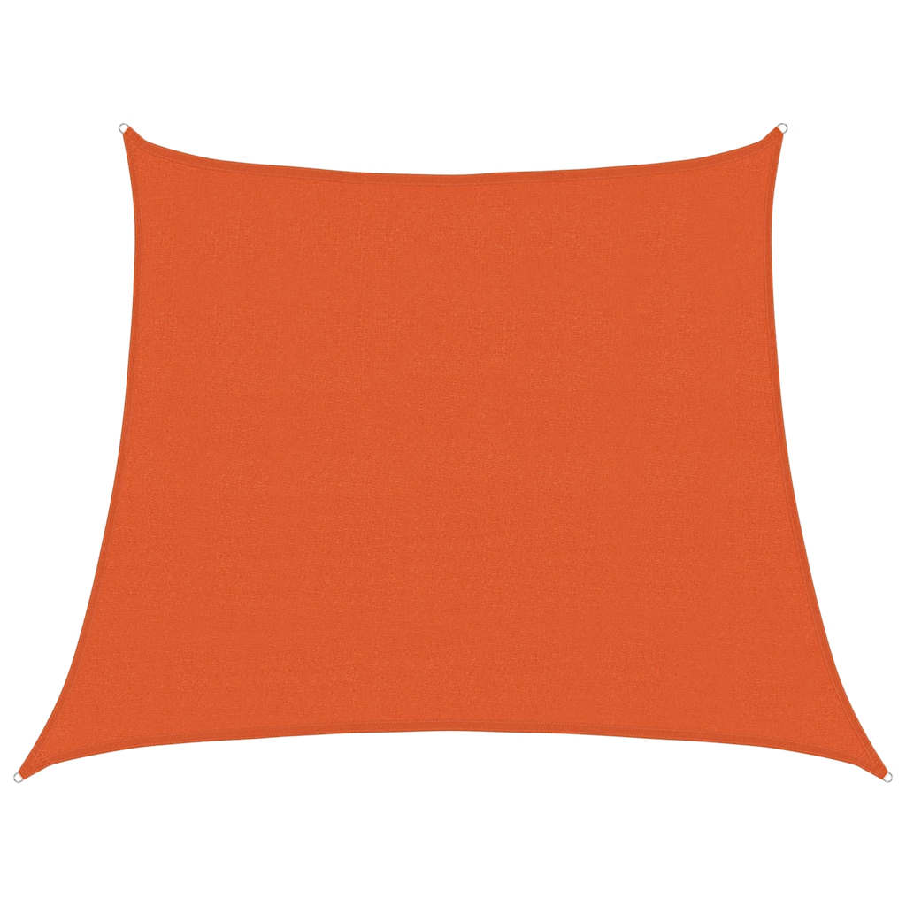 vidaXL Stínicí plachta 160 g/m² lichoběžník oranžová 3/4 x 3 m HDPE