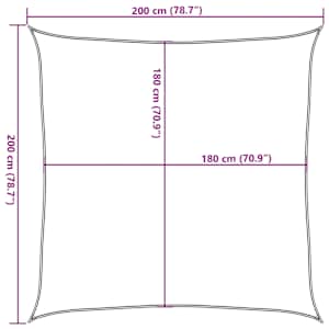 Stínící plachta 160 g/m² černá 2 x 2 m HDPE - obrázek 10