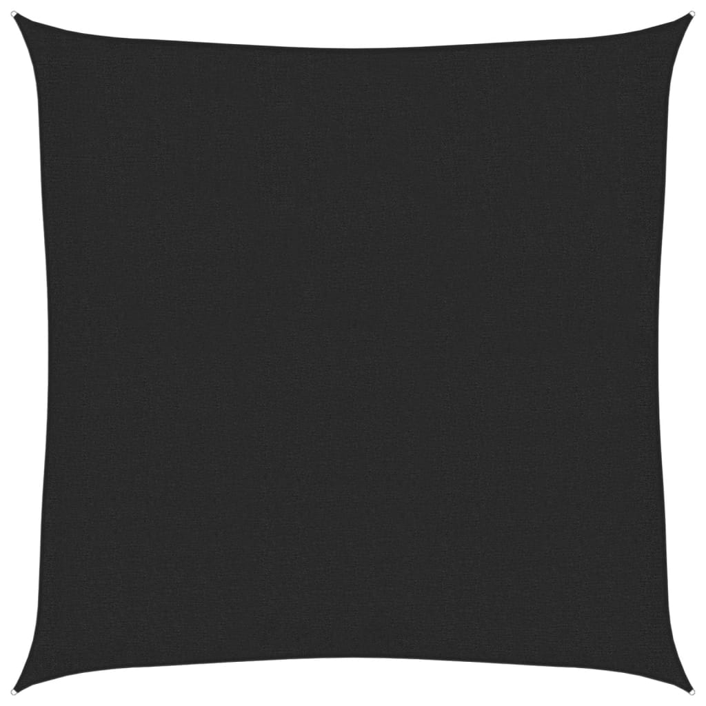 vidaXL Stínící plachta 160 g/m² černá 2,5 x 2,5 m HDPE