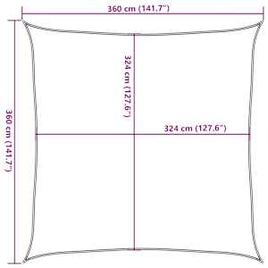 Stínící plachta 160 g/m² černá 3,6 x 3,6 m HDPE - obrázek 10