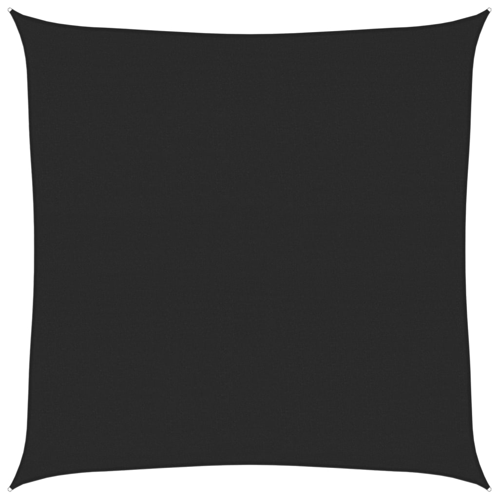 vidaXL StĂ­nĂ­cĂ­ plachta 160 g/mÂ˛ ÄŤernĂˇ 6 x 6 m HDPE