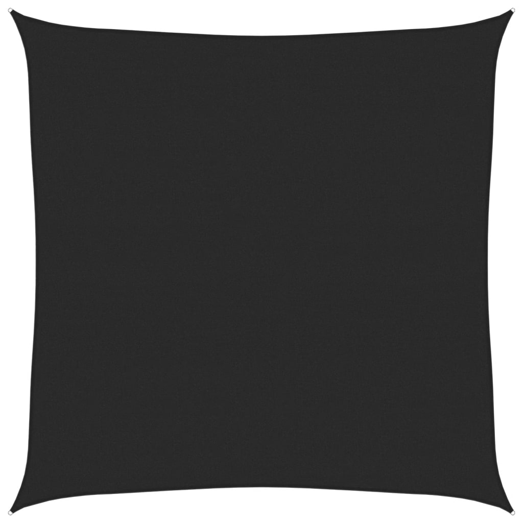 vidaXL Stínící plachta 160 g/m² černá 7 x 7 m HDPE