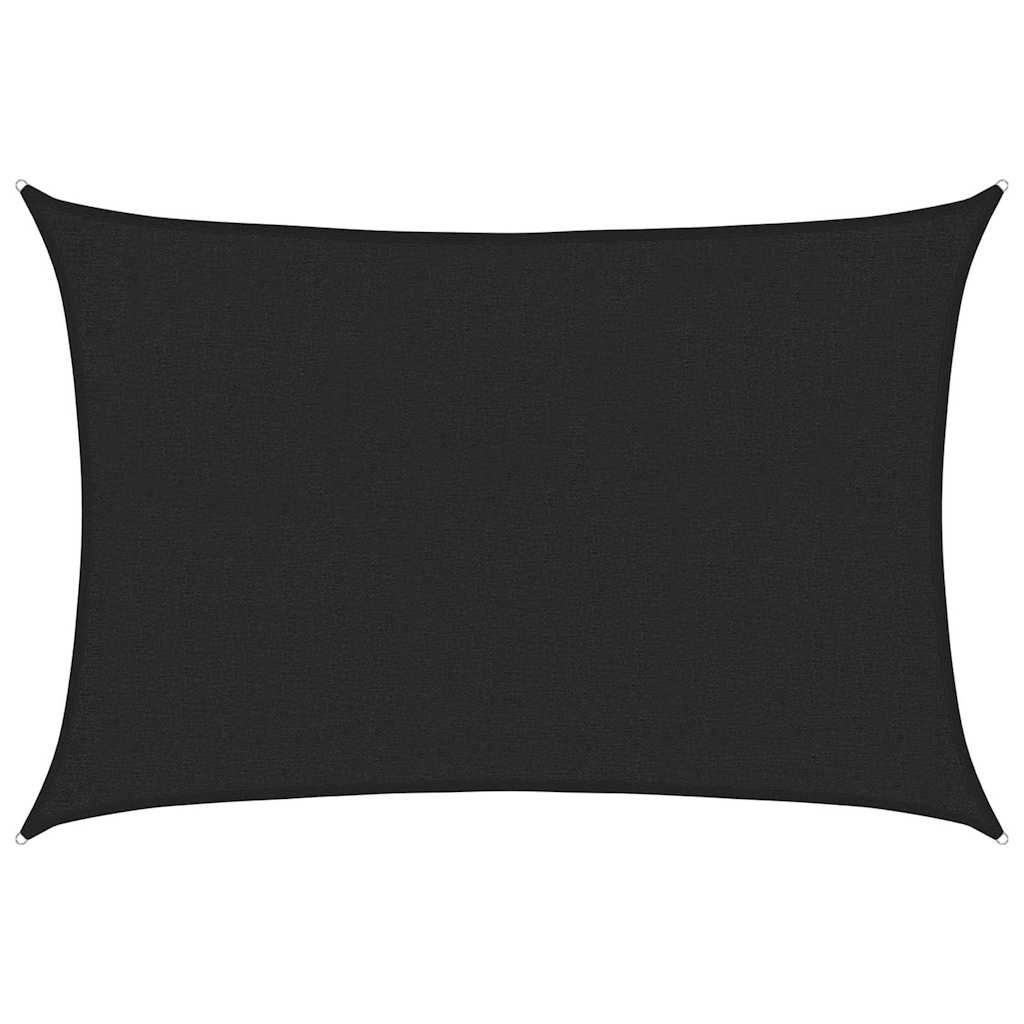 vidaXL Stínící plachta 160 g/m² černá 2 x 3 m HDPE