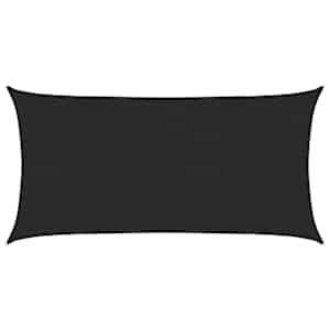 Stínicí plachta 160 g/m² černá 2 x 3,5 m HDPE - obrázek 2