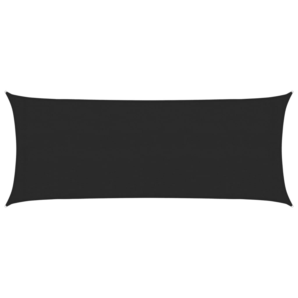 vidaXL Stínící plachta 160 g/m² černá 2 x 5 m HDPE