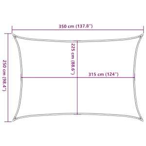 Stínící plachta 160 g/m² černá 2,5 x 3,5 m HDPE - obrázek 10