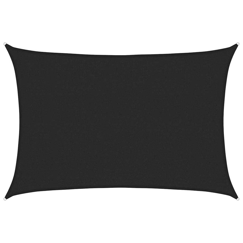 vidaXL Stínící plachta 160 g/m² černá 2,5 x 4 m HDPE