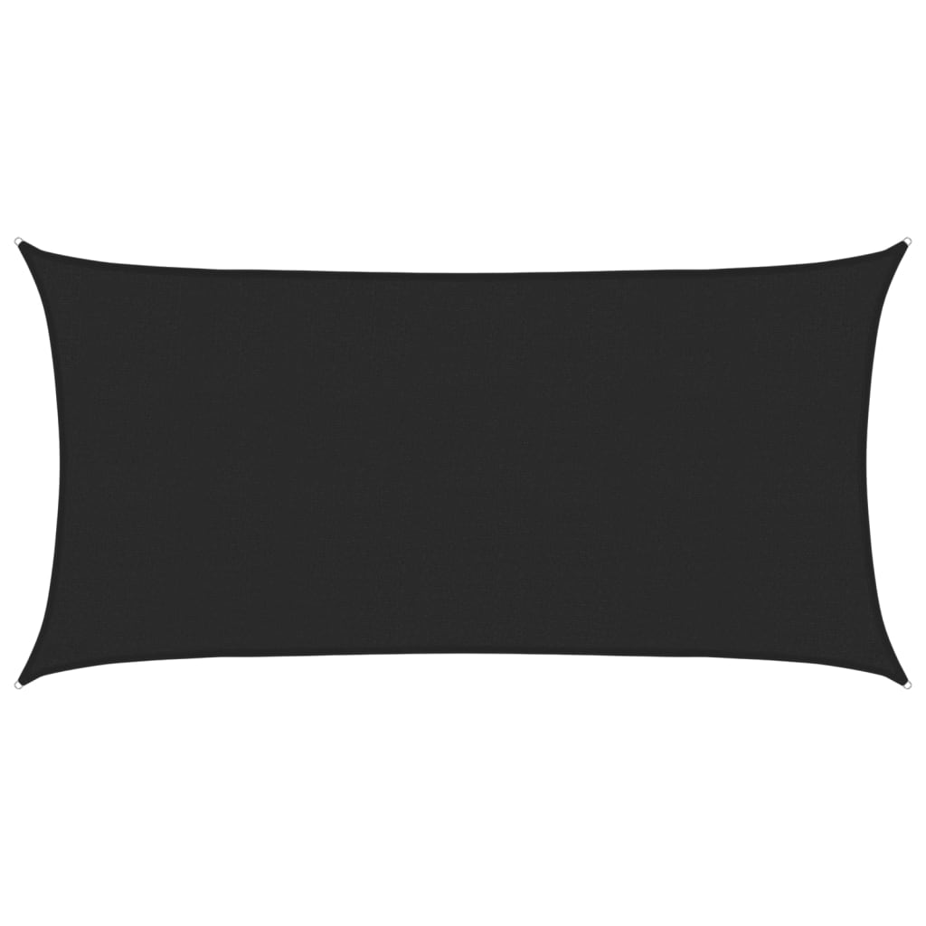 vidaXL Stínící plachta 160 g/m² černá 2,5 x 5 m HDPE