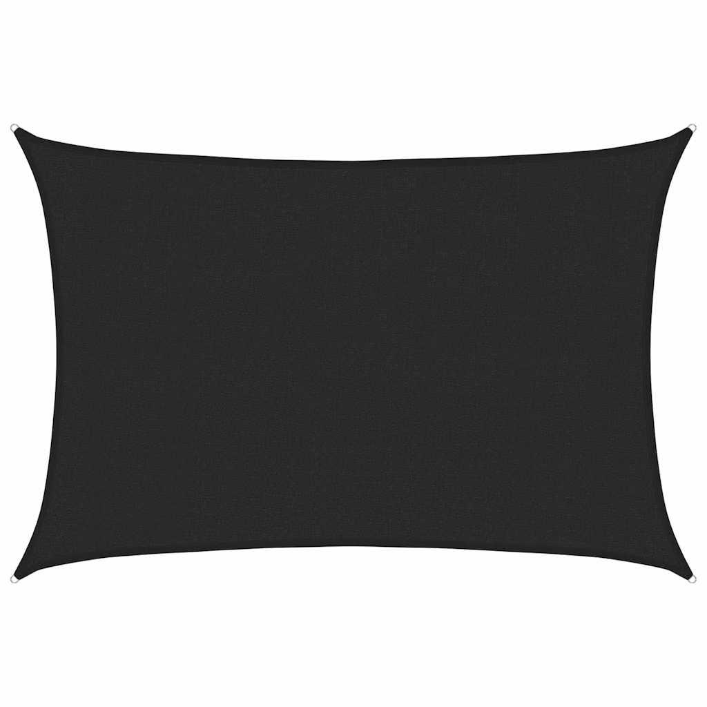 vidaXL Stínící plachta 160 g/m² černá 3 x 5 m HDPE