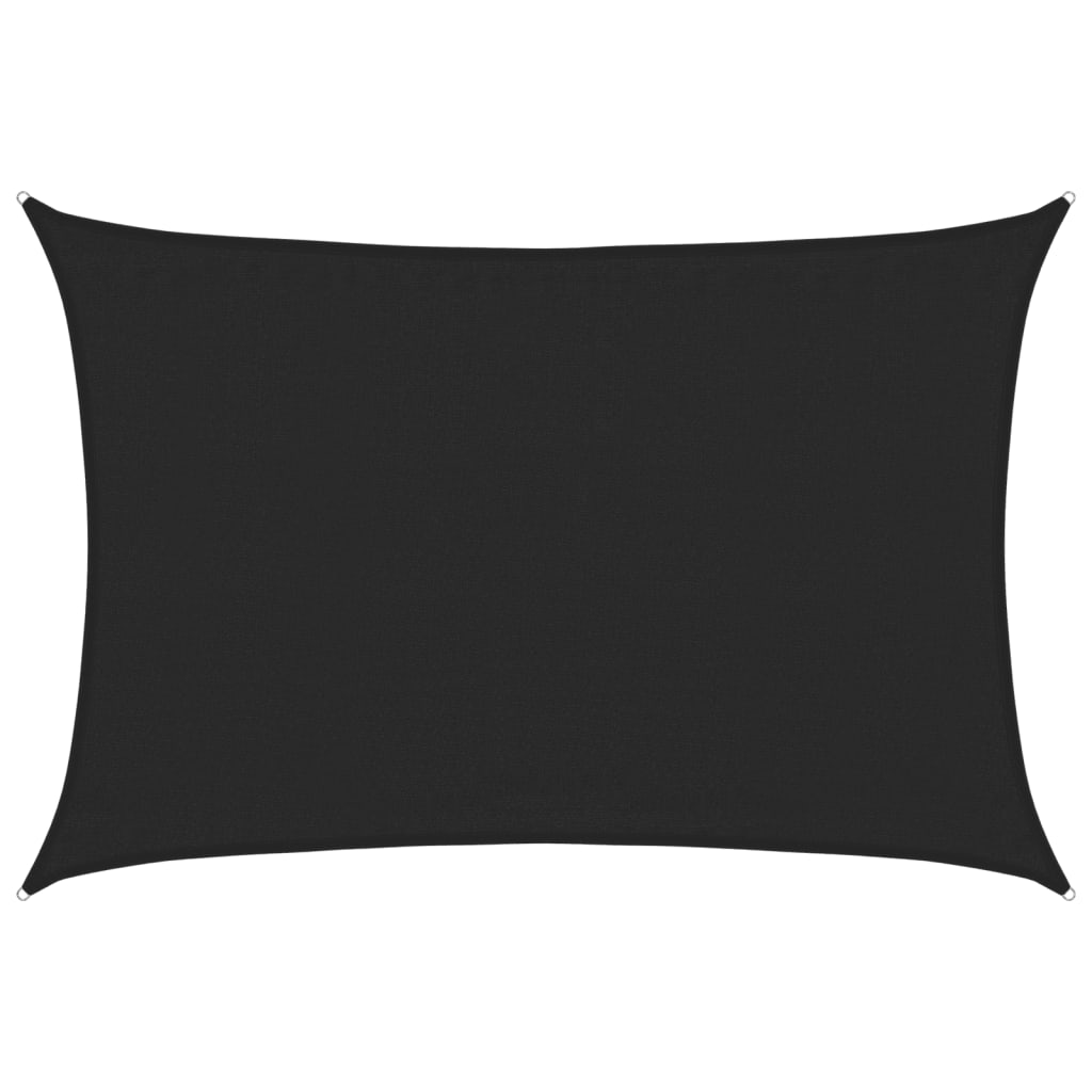 vidaXL Stínící plachta 160 g/m² černá 3,5 x 5 m HDPE
