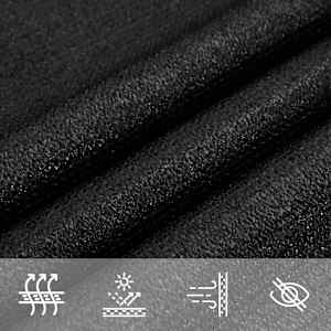 Stínící plachta 160 g/m² černá 4 x 6 m HDPE - obrázek 7