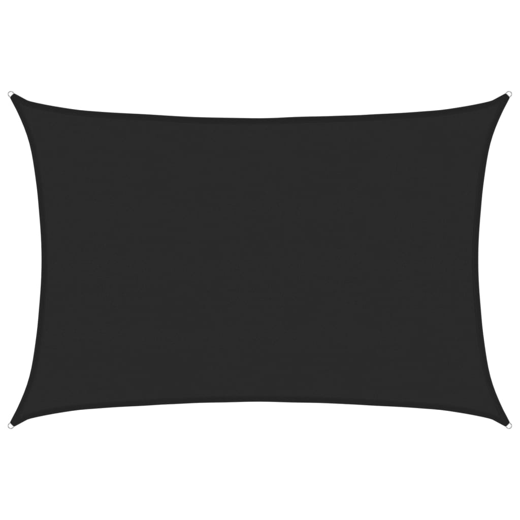vidaXL StĂ­nĂ­cĂ­ plachta 160 g/mÂ˛ ÄŤernĂˇ 5 x 6 m HDPE