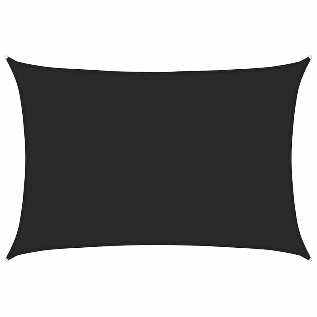 vidaXL Stínící plachta 160 g/m² černá 5 x 6 m HDPE